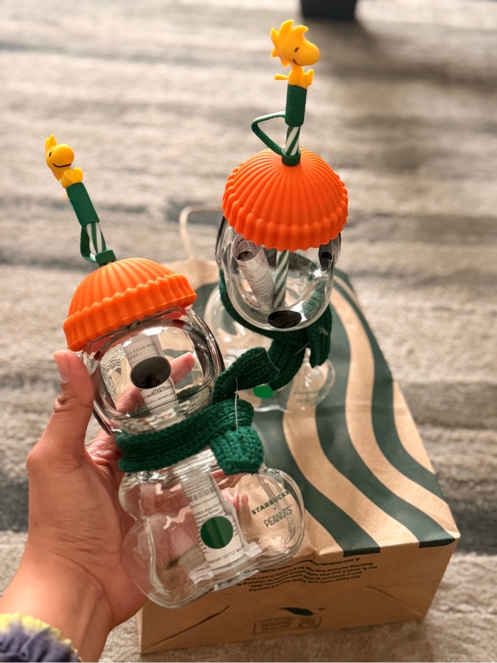 AUTHENTIC snoopy starbucks glass cup